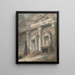 Facciata di un tempio romano in rovina con colonne e porta - Heneage Finch, 4° conte di Aylesford — quadro incorniciato alla parete