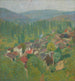 Henri Martin - Vista dei tetti di Labastide-du-Vert in estate - Henri Martin — vista dell’opera