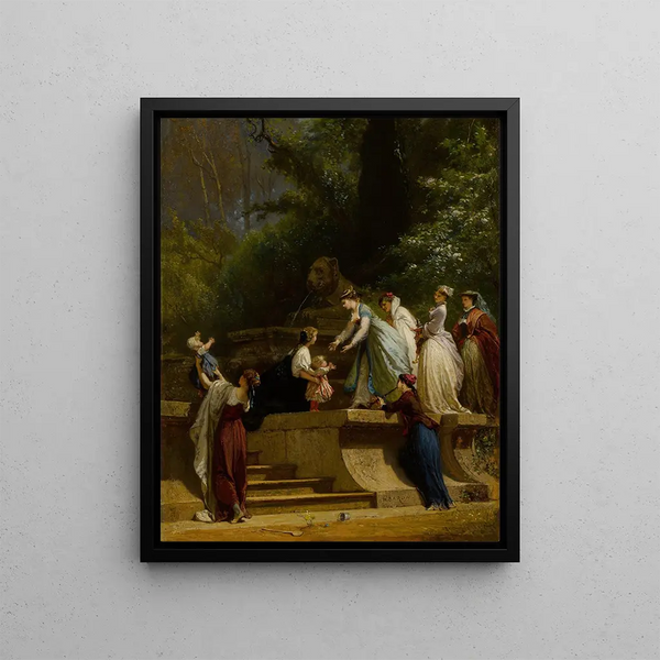 HenriCharlesAntoine Baron - Dans le jardin.webp