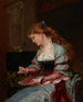 Donna con pappagallo - Henri-Charles-Antoine Baron — vista dell’opera