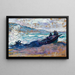 Barche sulla spiaggia - Henri-Edmond Cross — quadro incorniciato alla parete