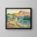 Paesaggio con il Cap Nègre - Henri-Edmond Cross — quadro incorniciato alla parete