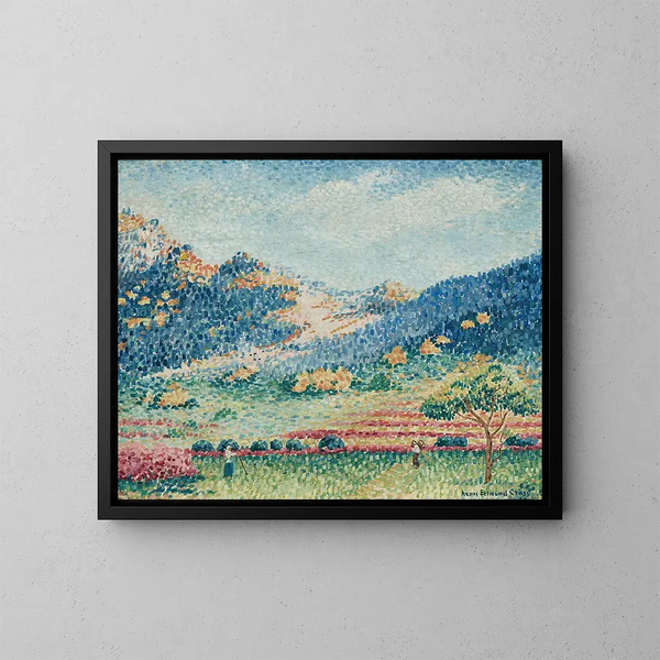 Paesaggio con le piccole montagne mauresche - Henri-Edmond Cross — quadro incorniciato alla parete