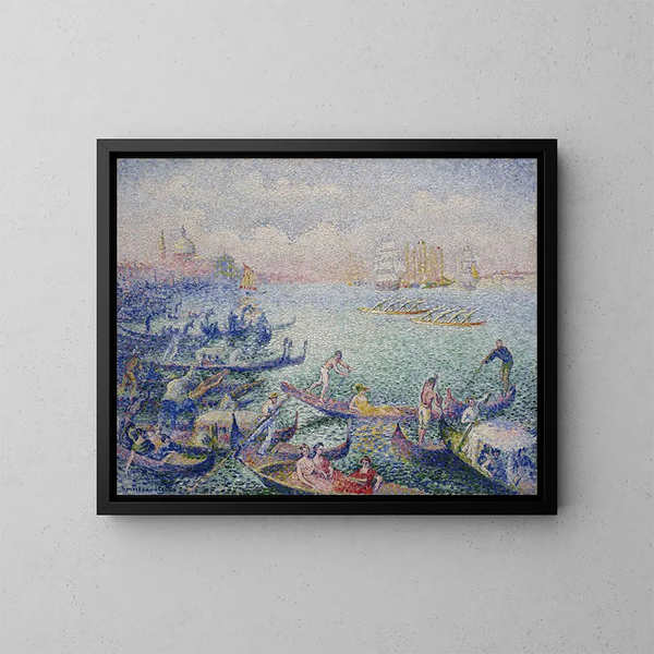 Regata a Venezia - Henri-Edmond Cross — quadro incorniciato alla parete
