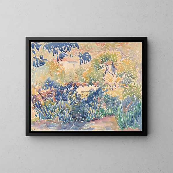 Il giardino dell'artista a Saint-Clair - Henri-Edmond Cross — quadro incorniciato alla parete