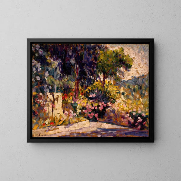 La terrasse fleurie - Henri-Edmond Cross — quadro incorniciato alla parete