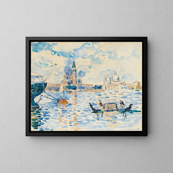 Venezia vista della laguna di San Marco - Henri-Edmond Cross — quadro incorniciato alla parete