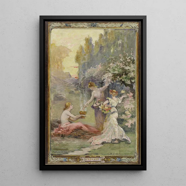 L'odorat Parfums du soir - Henri-Eugène Delacroix — quadro incorniciato alla parete