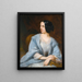 Ritratto di una dama che sarebbe l'attrice Vera Samoïlova - Henri-Eugène Pluchart — quadro incorniciato alla parete