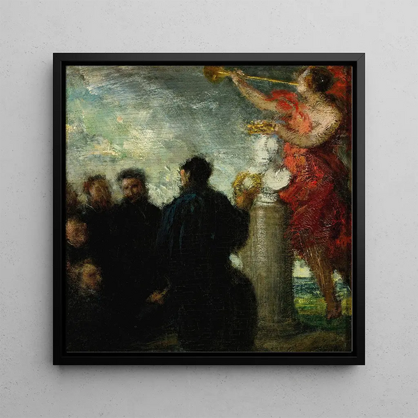 Quadro Omaggio a Eugène Delacroix - Henri Fantin-Latour | Stampa d'arte