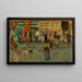 Scène di mercato, Parigi - Henri-Gabriel Ibels — quadro incorniciato alla parete