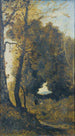 Cacciatore e il suo cane - Henri-Joseph Harpignies — vista dell’opera