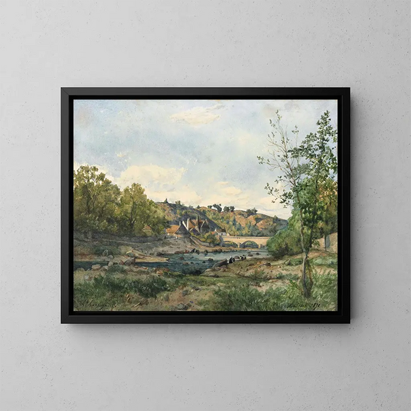 Riccio - Henri-Joseph Harpignies — quadro incorniciato alla parete