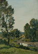 La flaque au bois - Henri-Joseph Harpignies — vista dell’opera