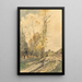 Paesaggio a Famars - Henri-Joseph Harpignies — quadro incorniciato alla parete