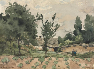 Paesaggio con fattoria - Henri-Joseph Harpignies — vista dell’opera