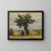 L'albero ai margini della strada - Henri-Joseph Harpignies — quadro incorniciato alla parete