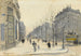 Le boulevard Saint-Germain, Parigi - Henri-Joseph Harpignies — vista dell’opera