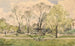 I giardini degli Champs-Élysées con la fontana di Diana di Jacques Hittorff, Parigi - Henri-Joseph Harpignies — vista dell’opera