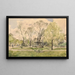 I giardini degli Champs-Élysées con la fontana di Diana di Jacques Hittorff, Parigi - Henri-Joseph Harpignies — quadro incorniciato alla parete