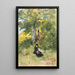 Marguerite cousant dans un paysage arboré - Henri-Joseph Harpignies — quadro incorniciato alla parete