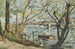 Vista di Parigi sulla Senna con il ponte del Carrousel - Henri-Joseph Harpignies — vista dell’opera