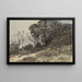 Paesaggio arbusti - Henri-Joseph Harpignies — quadro incorniciato alla parete