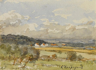 Paesaggio con alcune capanne - Henri-Joseph Harpignies — vista dell’opera