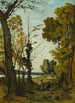 Lecture dans la forêt - Henri-Joseph Harpignies — vista dell’opera