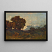 Tramonto sul fiume Allier - Henri-Joseph Harpignies — quadro incorniciato alla parete