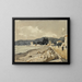 sui bordi del mare a Nizza - Henri-Joseph Harpignies — quadro incorniciato alla parete