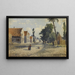 Una Strada di Villaggio - Henri-Joseph Harpignies — quadro incorniciato alla parete