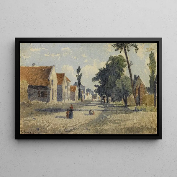 HenriJoseph Harpignies - Une rue de village.webp