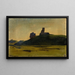 Una rovina su una collina - Henri-Joseph Harpignies — quadro incorniciato alla parete