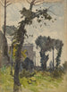 Vue du dôme de Saint-Pierre de Rome - Henri-Joseph Harpignies — vista dell’opera