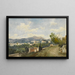 Vista di Nizza - Henri-Joseph Harpignies — quadro incorniciato alla parete