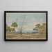 Vista del golfo di Juan-les-Pins vicino ad Antibes - Henri-Joseph Harpignies — quadro incorniciato alla parete