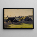 Vista di un villaggio - Henri-Joseph Harpignies — quadro incorniciato alla parete