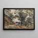 Vista presa nei pressi di Menton - Henri-Joseph Harpignies — quadro incorniciato alla parete