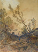 Vue près de Menton - Henri-Joseph Harpignies — vista dell’opera