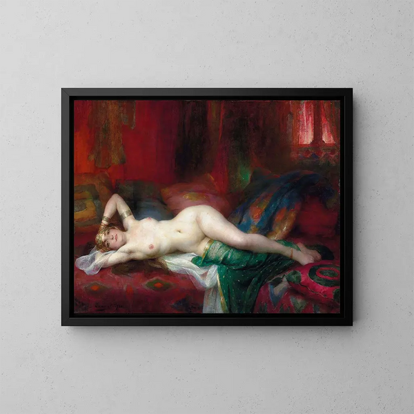 Odalisque - Henri Adrien Tanoux — quadro incorniciato alla parete