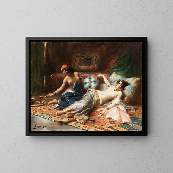 Odalisques - Henri Adrien Tanoux — quadro incorniciato alla parete