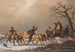 Passeggiata in carrozza d'inverno - Henri Auguste d'Ainecy Montpezat — vista dell’opera