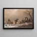 Passeggiata in carrozza d'inverno - Henri Auguste d'Ainecy Montpezat — quadro incorniciato alla parete