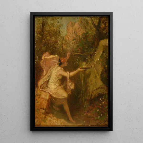 La Source - Henri Baron — quadro incorniciato alla parete