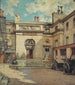 La cour de l'Hôtel Gouthière rue Pierre-Bullet - Henri Dabadie — vista dell’opera