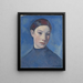 Giovane donna - Henri Doucet — quadro incorniciato alla parete