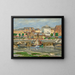Vista del porto - Henri Epstein — quadro incorniciato alla parete