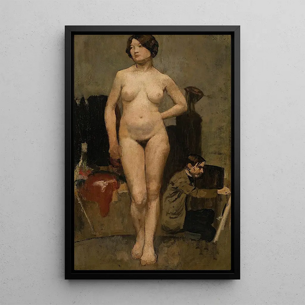 Femme nue, étude d'atelier - Henri Evenepoel — quadro incorniciato alla parete