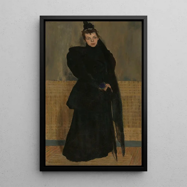 Louise en deuil - Henri Evenepoel — quadro incorniciato alla parete